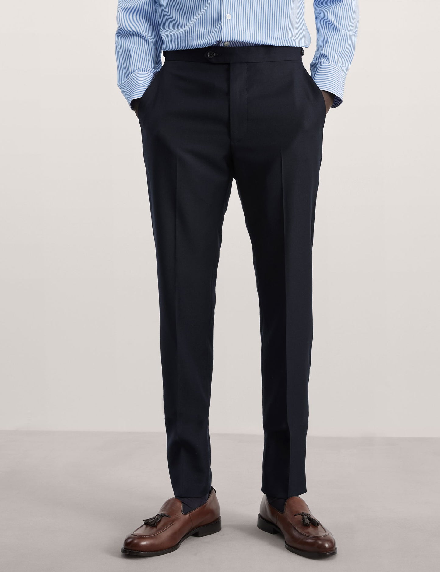 Tailored Fit Saf Yün Klasik Pantolon