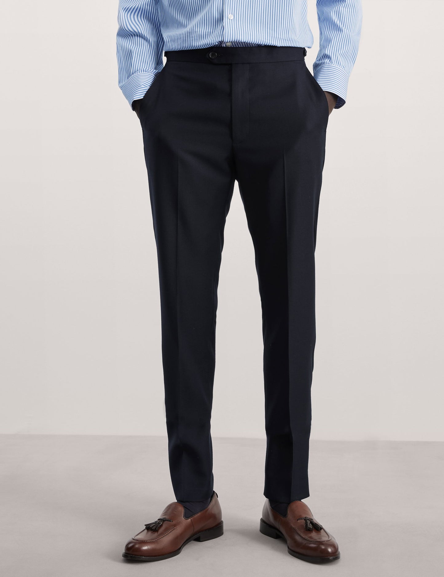Tailored Fit Saf Yün Klasik Pantolon