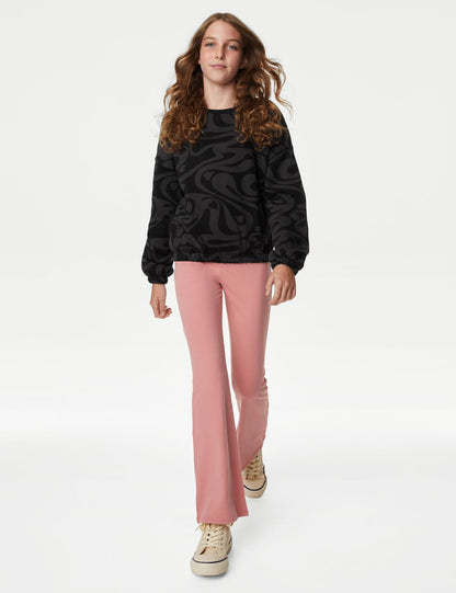 Regular Fit Yuvarlak Yaka Sweatshirt (6-16 Yaş)