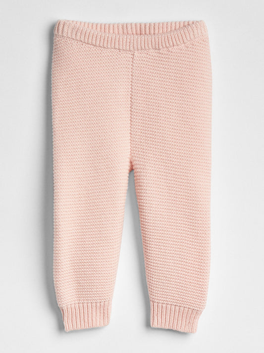Pembe Örme Jogger Eşofman Altı