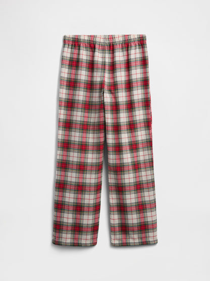 Kırmızı 100% Geri Dönüştürülmüş Flannel Pijama Altı