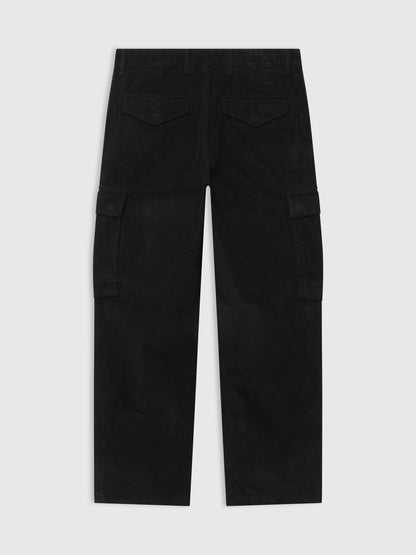 Siyah Kadife Kargo Cord Pantolon