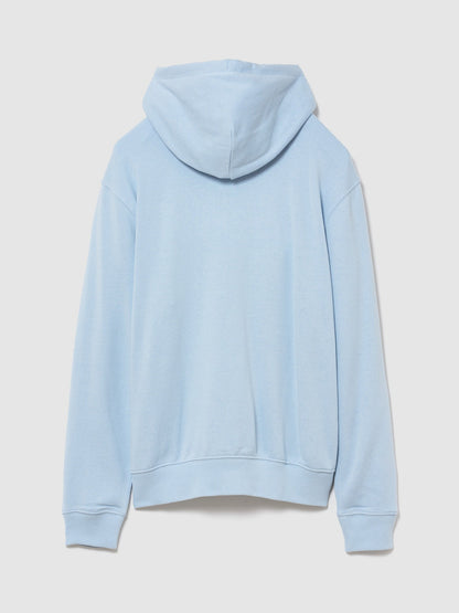 Açık Mavi Fransız Havlu Kumaş Relaxed Gap 1969 Logo Fermuarlı Sweatshirt
