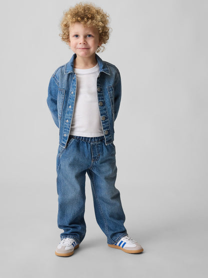 Mavi Pull-on Baggy Kargo Jean Pantolon
