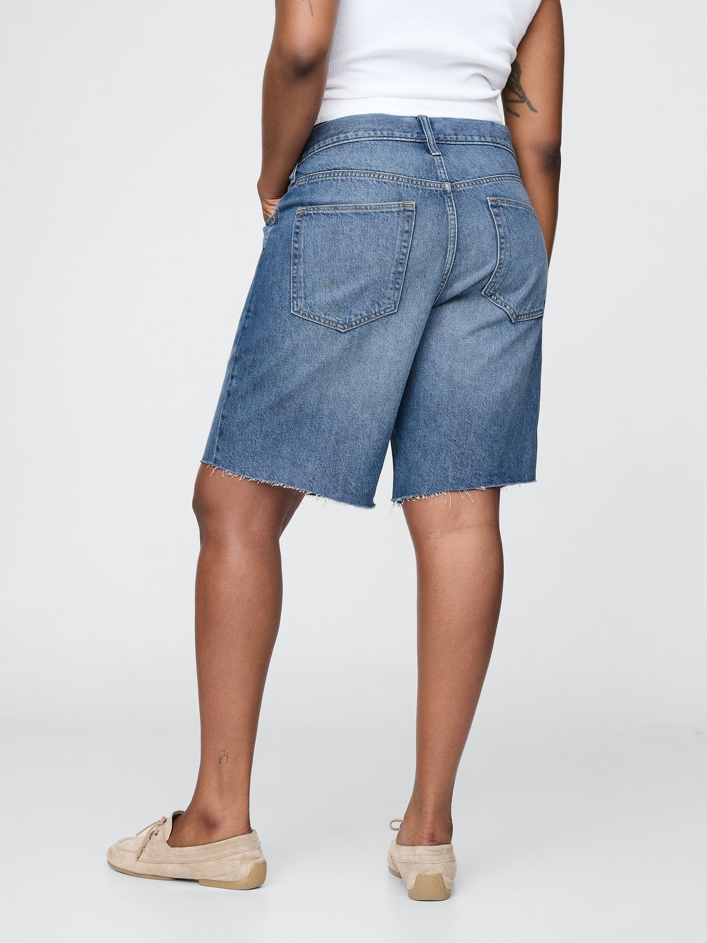 Mavi 8 Mid Rise '90s Loose Denim Bermuda Şort