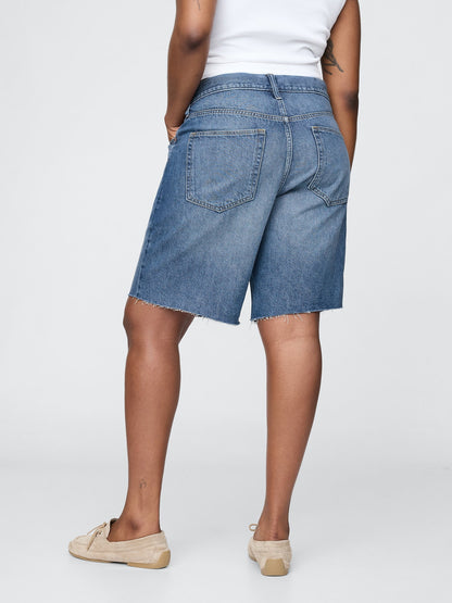 Mavi 8 Mid Rise '90s Loose Denim Bermuda Şort