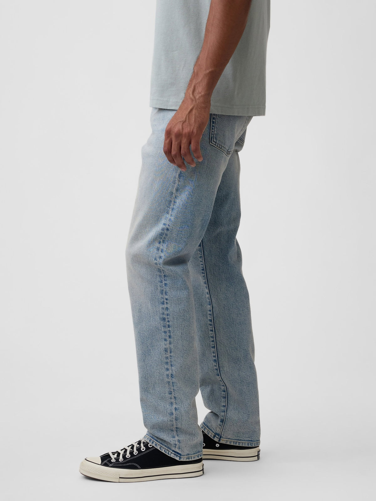 Açık Mavi Straight Jean Pantolon