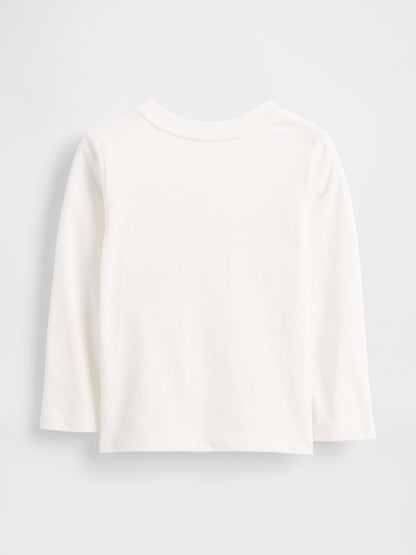 Beyaz Gap Logo Cep T-shirt