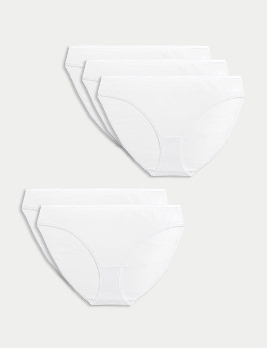 5'li Saf Pamuklu Bikini Külot Seti