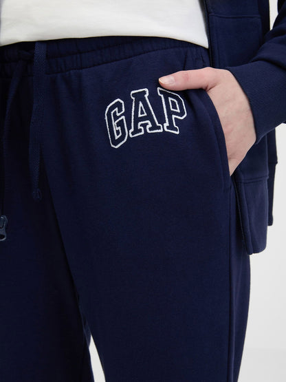 Lacivert Gap Logo Jogger Havlu Kumaş Eşofman Altı
