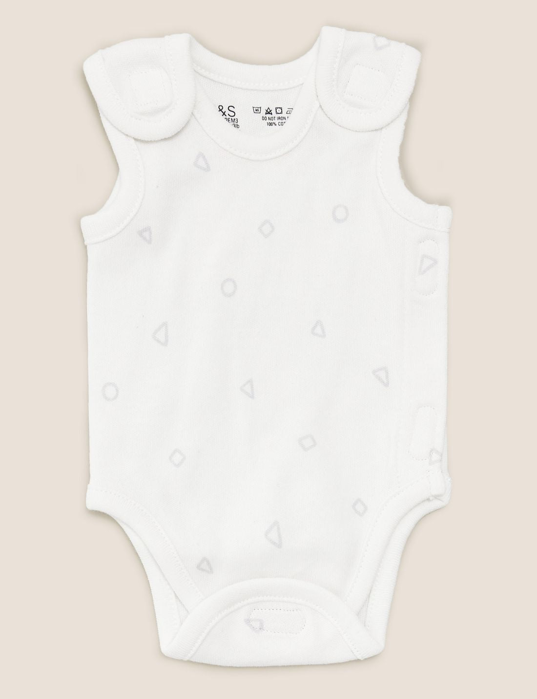 Saf Pamuklu 3'lü Prematüre Bodysuit