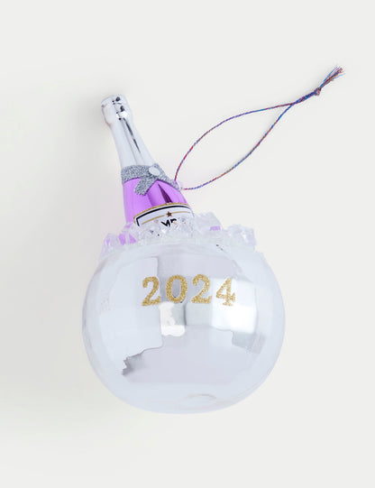 Cam Disco 2024 Şampanya Yılbaşı Süsü