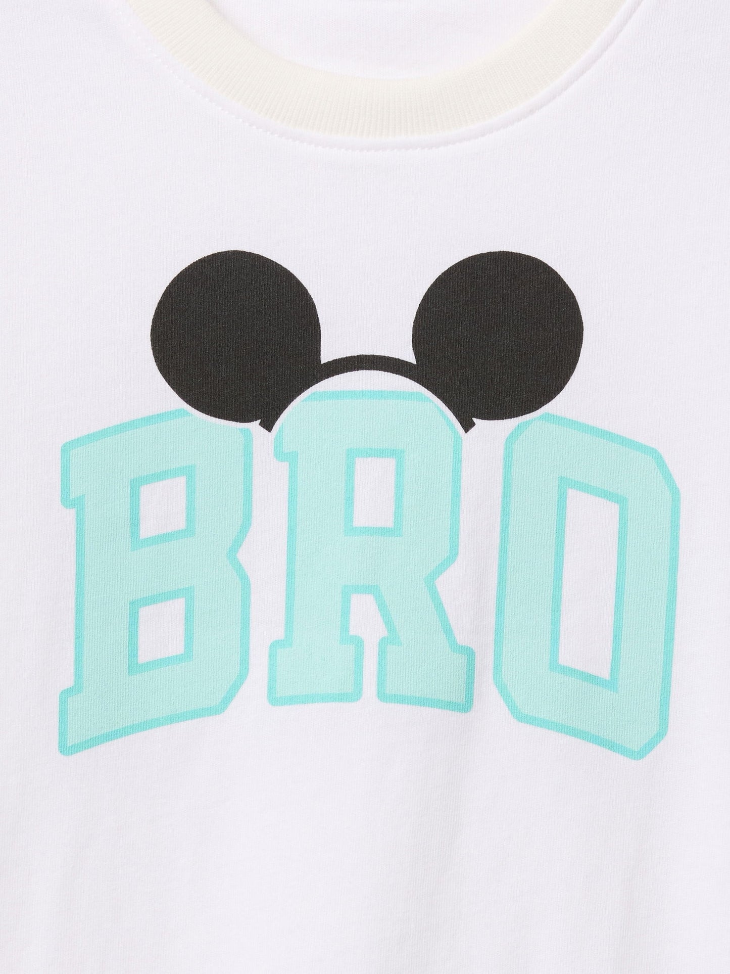 Beyaz Disney Lil' Bro Grafik T-shirt