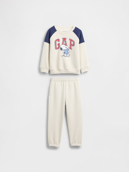 Kırık Beyaz Vintagesoft Peanuts Sweat Set