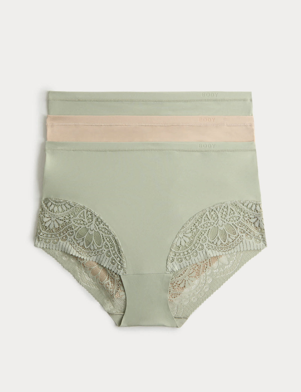 3'lü Body Soft Full Brief Külot Seti