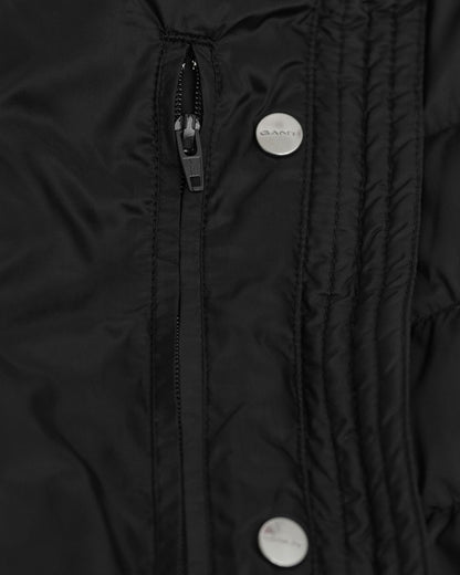 Gant Kadın Siyah Regular Fit Fermuarlı Mont