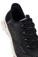Skechers Kadın Siyah Glide Bağcıklı Kalın Tabanlı Kumaş Sneaker