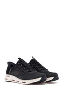 Skechers Kadın Siyah Glide Bağcıklı Kalın Tabanlı Kumaş Sneaker