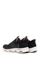 Skechers Kadın Siyah Glide Bağcıklı Kalın Tabanlı Kumaş Sneaker