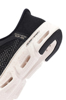Skechers Kadın Siyah Glide Bağcıklı Kalın Tabanlı Kumaş Sneaker