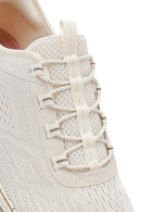 Skechers Kadın Bej Glide Step Gratify Bağcıklı Kumaş Sneaker