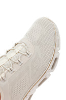 Skechers Kadın Bej Glide Step Gratify Bağcıklı Kumaş Sneaker