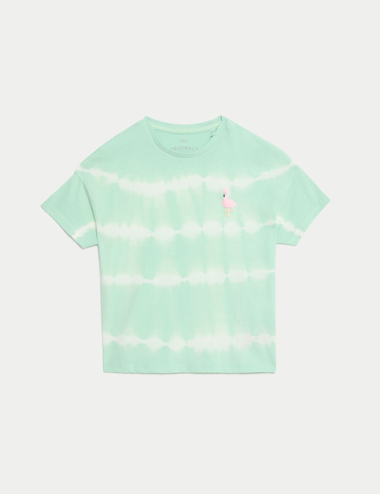 Saf Pamuklu Desenli Kısa Kollu T-shirt (2-8 Yaş)