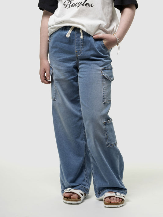 Mavi High Rise Wide-leg Kargo Pull-on Jean Pantolon