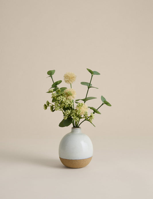 Seramik Saksıda Yapay Kuru Çiçek Aranjmanı