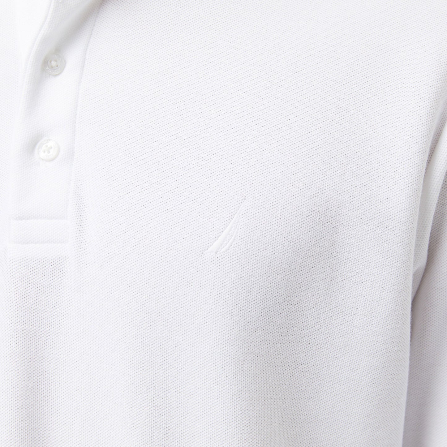Nautica Erkek Beyaz Classic Fit Uzun Kollu Polo Yaka T-shirt