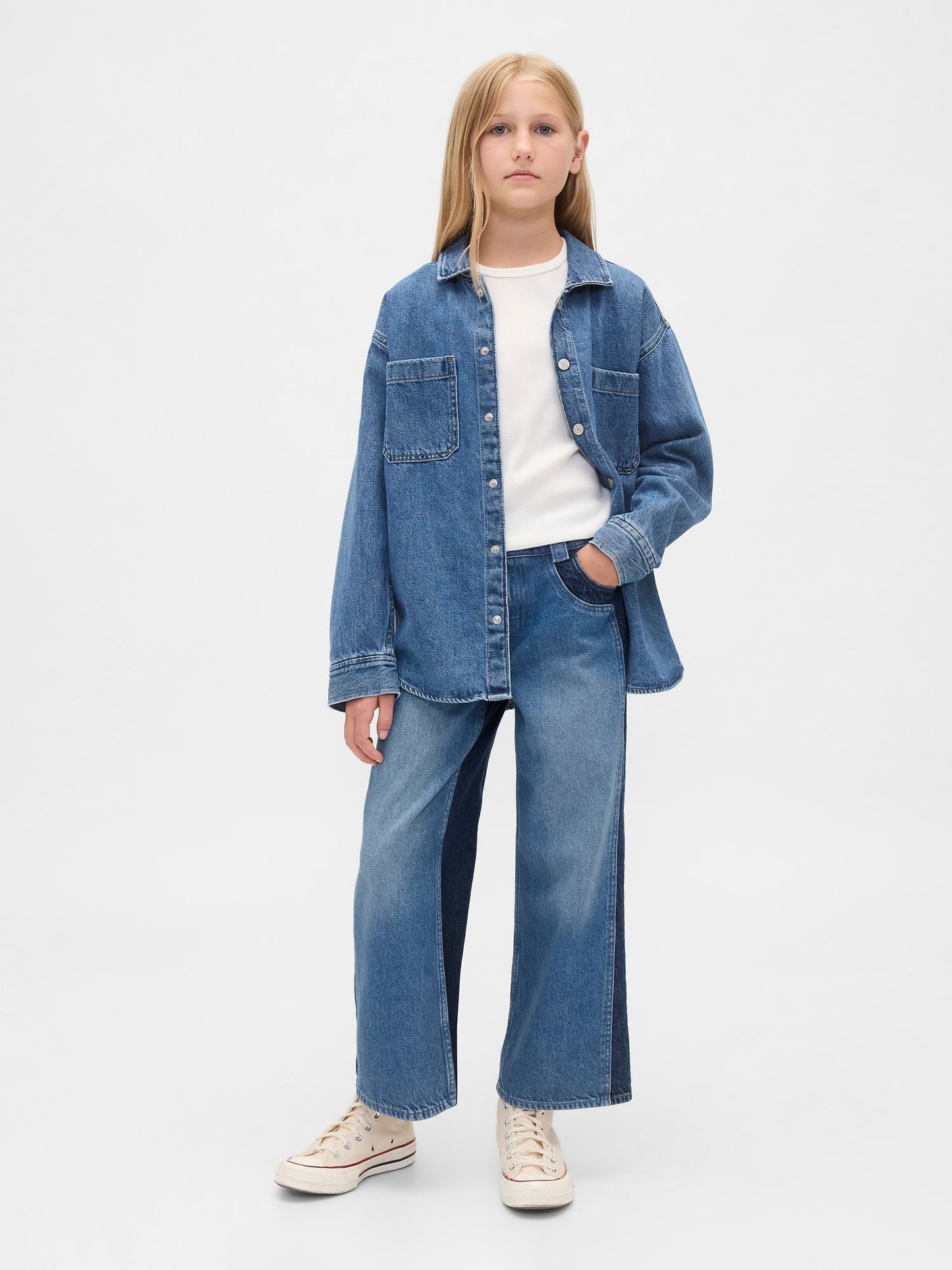Mavi High Rise Stride Wide-leg Ankle Jean Pantolon