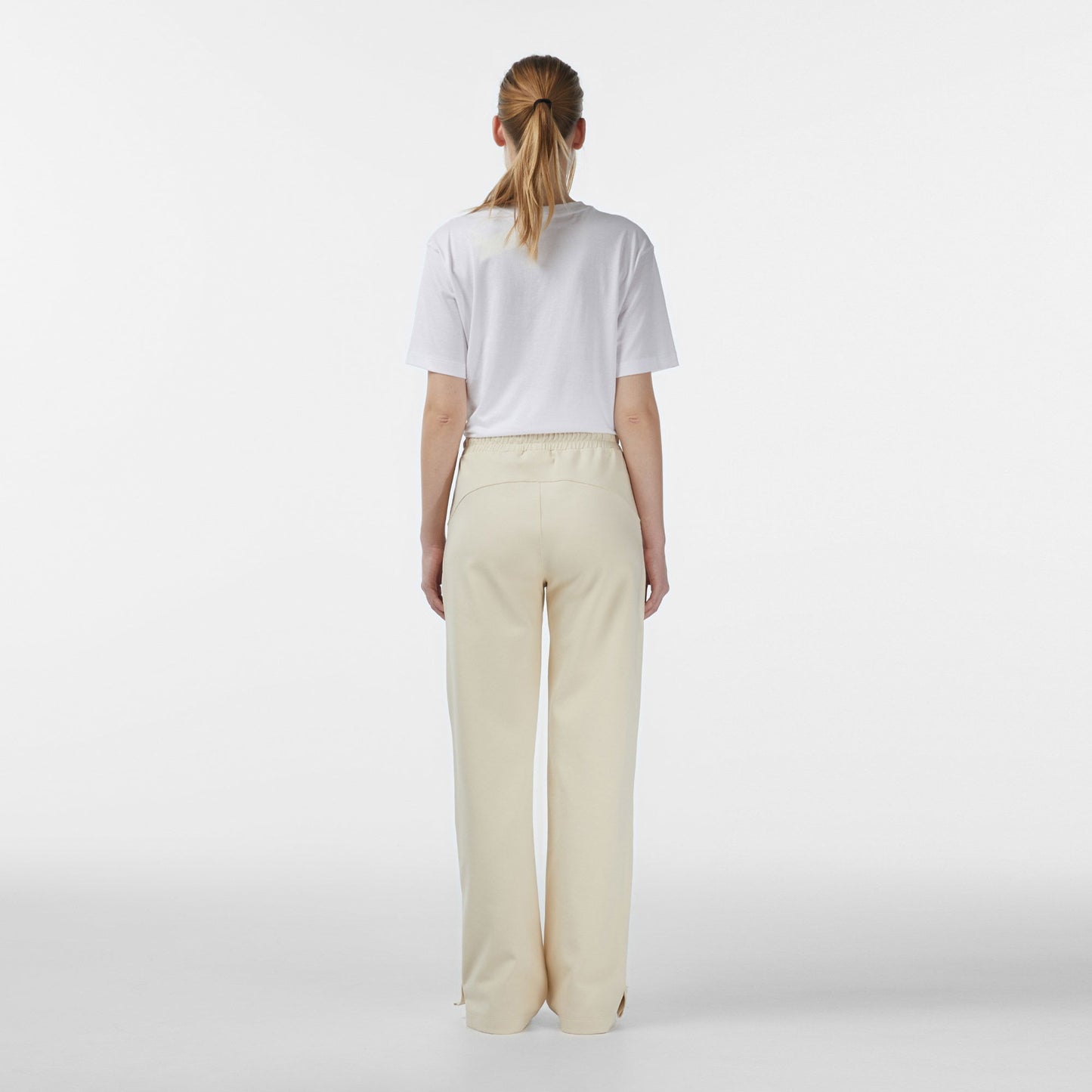 Lacoste Kadın Straight Fit Krem Eşofman Altı