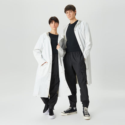 Rains Longer Unisex Beyaz Yağmurluk