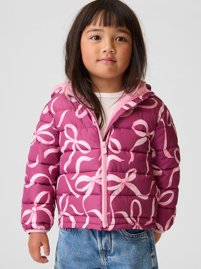 Pembe Şişme Puffer Mont