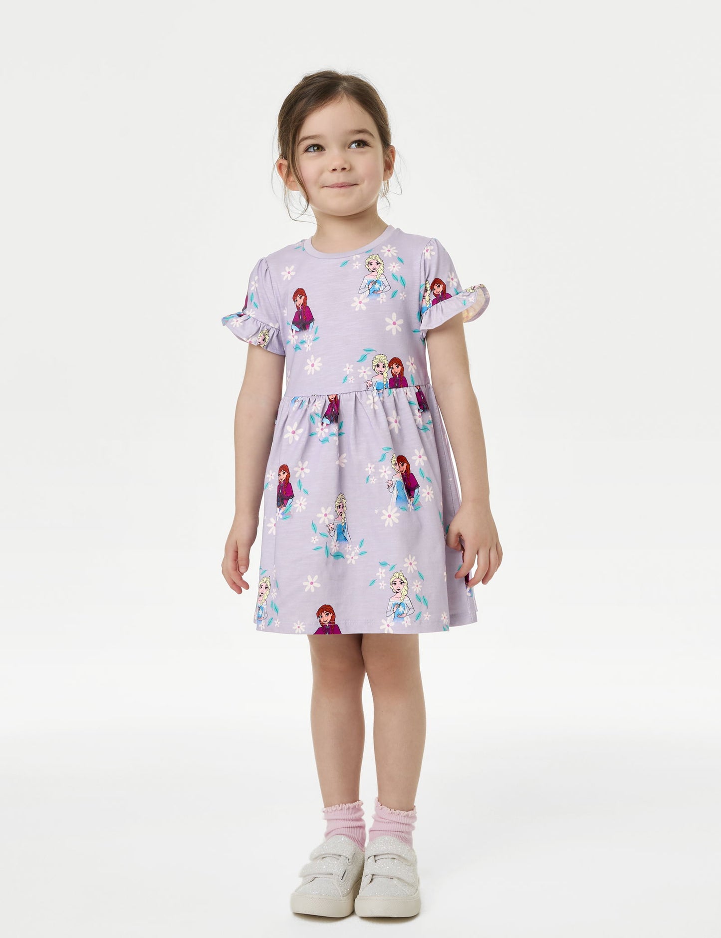 Saf Pamuk Frozen:trade_mark: Elbise (2-8 Yaş)