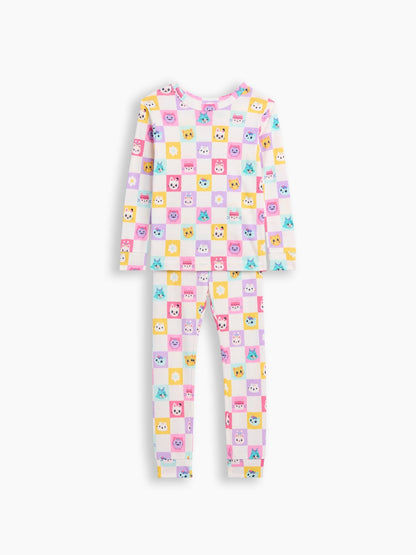 Pembe Gabby's Dollhouse Baskılı Pijama Takımı