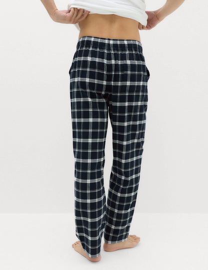 Pamuklu Kareli Pijama Altı