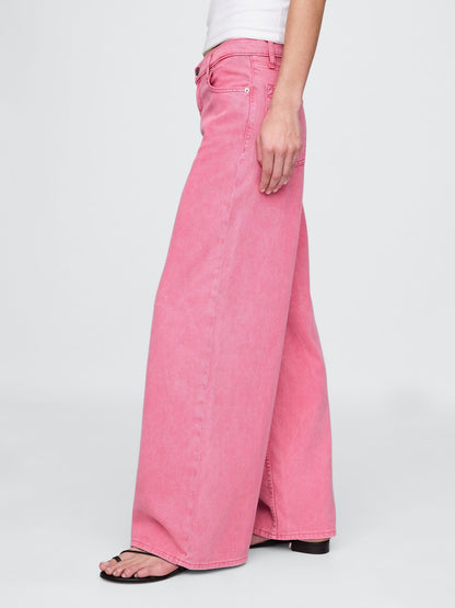 Pembe Mid Rise Ultrasoft Baggy Jean Pantolon