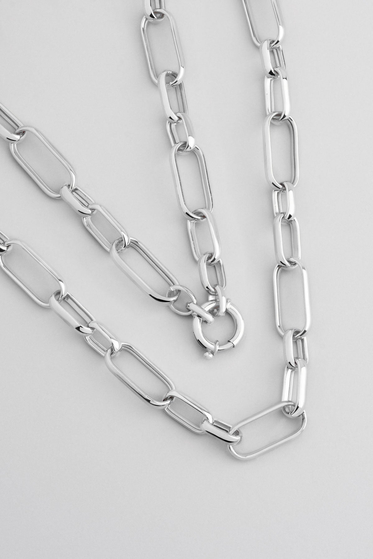 Ataç Model 18 Ayar Beyaz Altın Kaplama 45 Cm Gümüş Zincir Kolye 1158879999