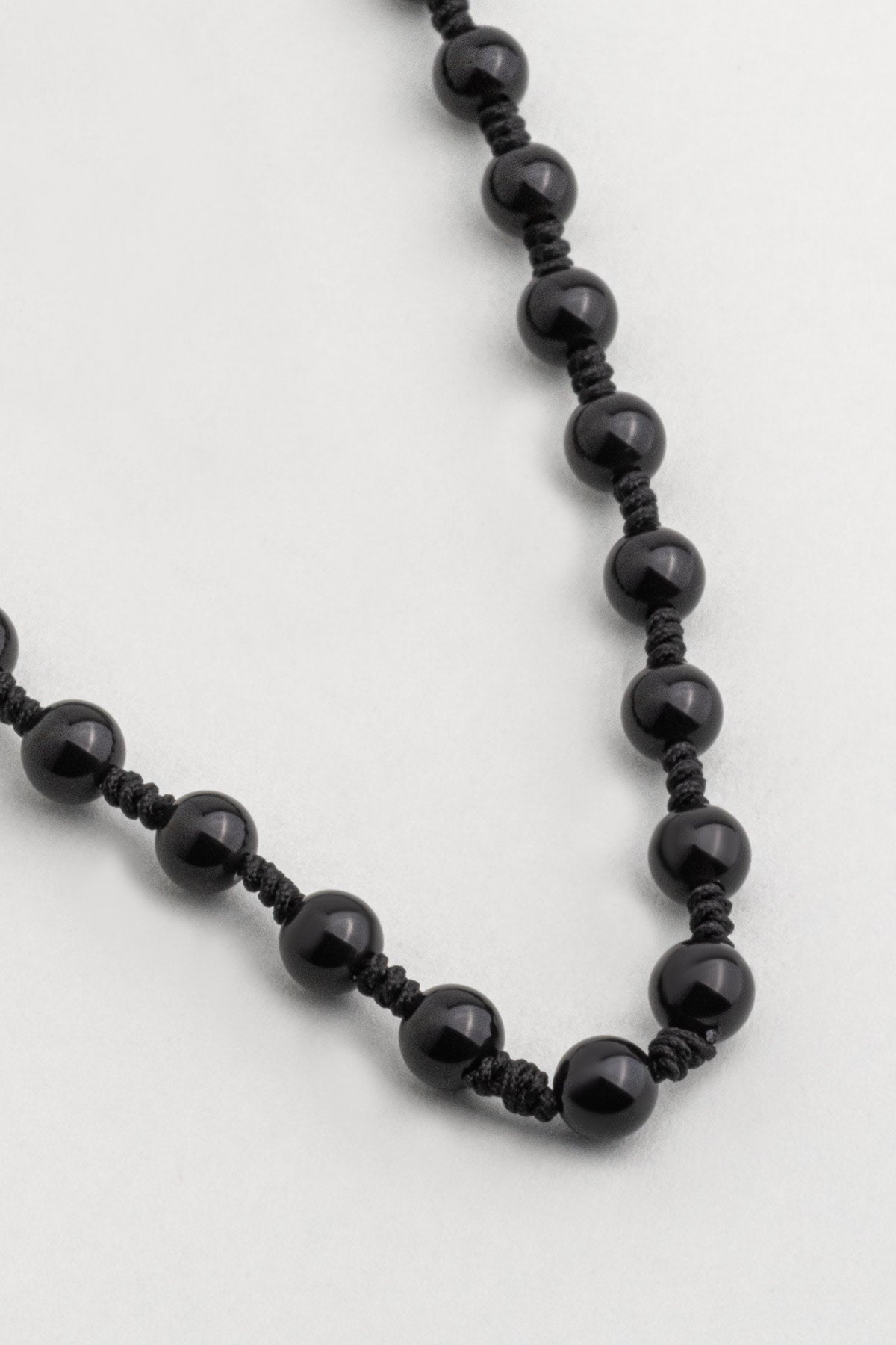 Oniks Taşlı 70 Cm Gümüş Erkek Kolye 1167352199