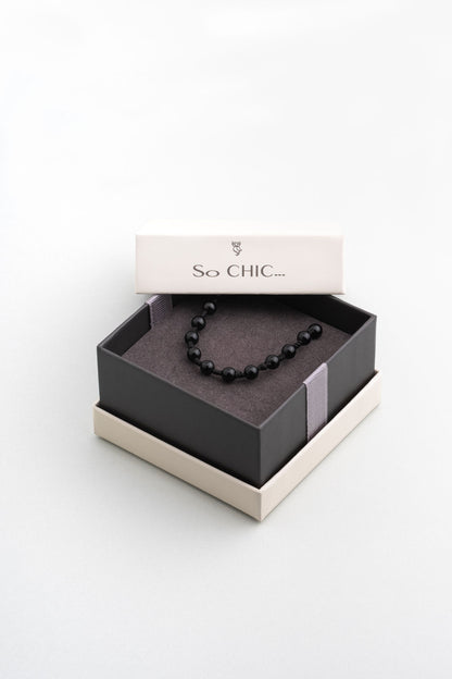 Oniks Taşlı 70 Cm Gümüş Erkek Kolye 1167352199