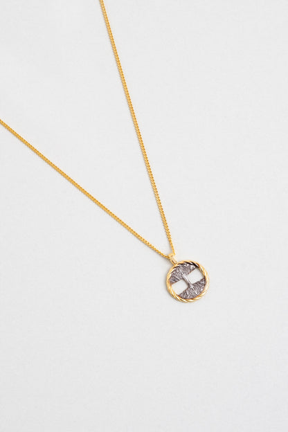 Hayat Ağacı 18 Ayar Sarı Altın Kaplama 45 Cm Gümüş Minimal Kolye 1169714499