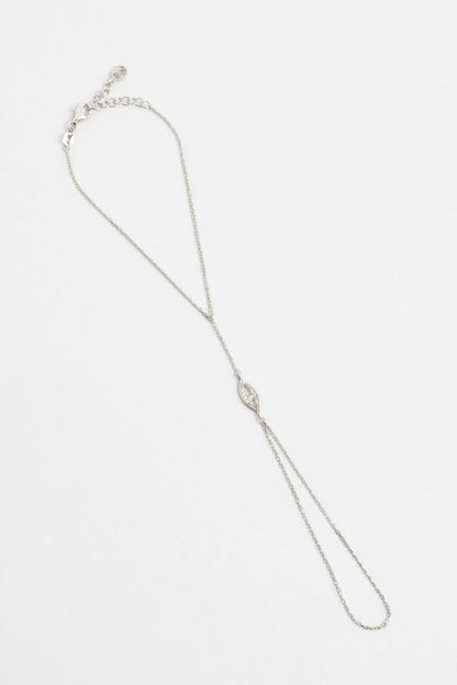 Minimal Göz 18 Ayar Beyaz Altın Kaplama 20 Cm Gümüş Şahmeran 1169800199