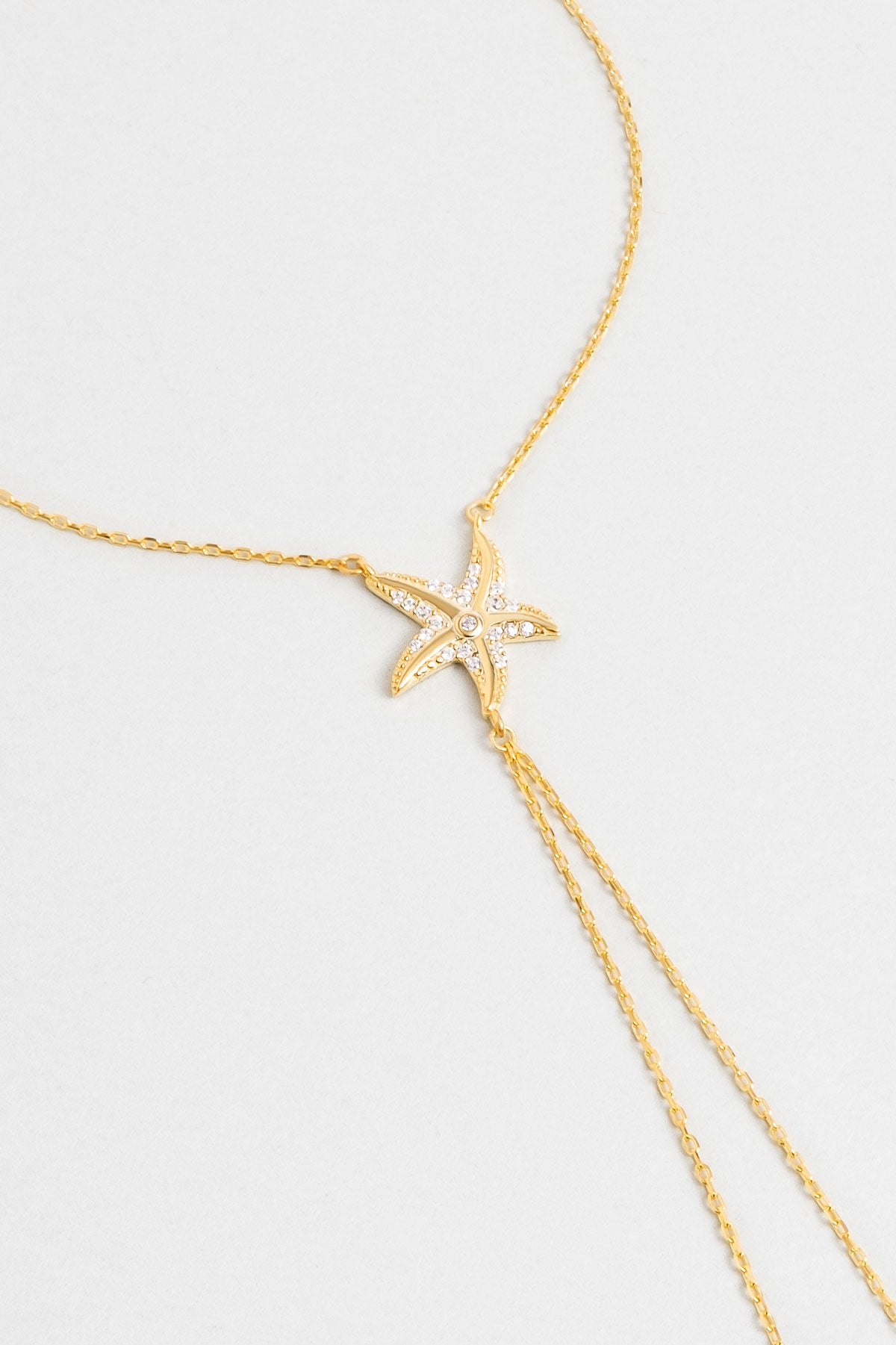 Deniz Yıldızı 18 Ayar Sarı Altın Kaplama 20 Cm Gümüş Şahmeran 1169820144