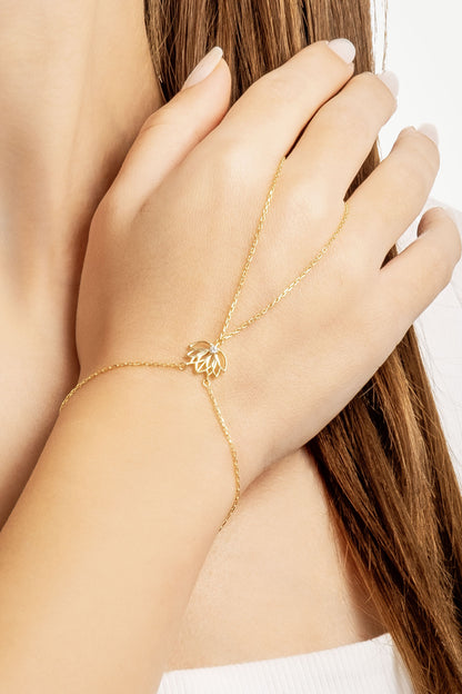 Nilüfer 18 Ayar Sarı Altın Kaplama 19 Cm Gümüş Şahmeran 1169830144