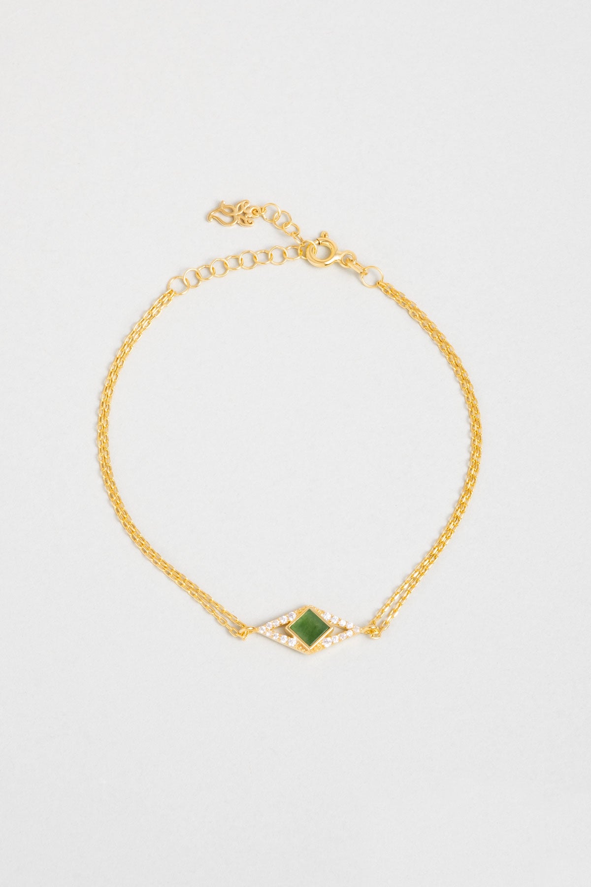 Ikonik Tasarım 18 Ayar Sarı Altın Kaplama 19 Cm Gümüş Bileklik 1170070444