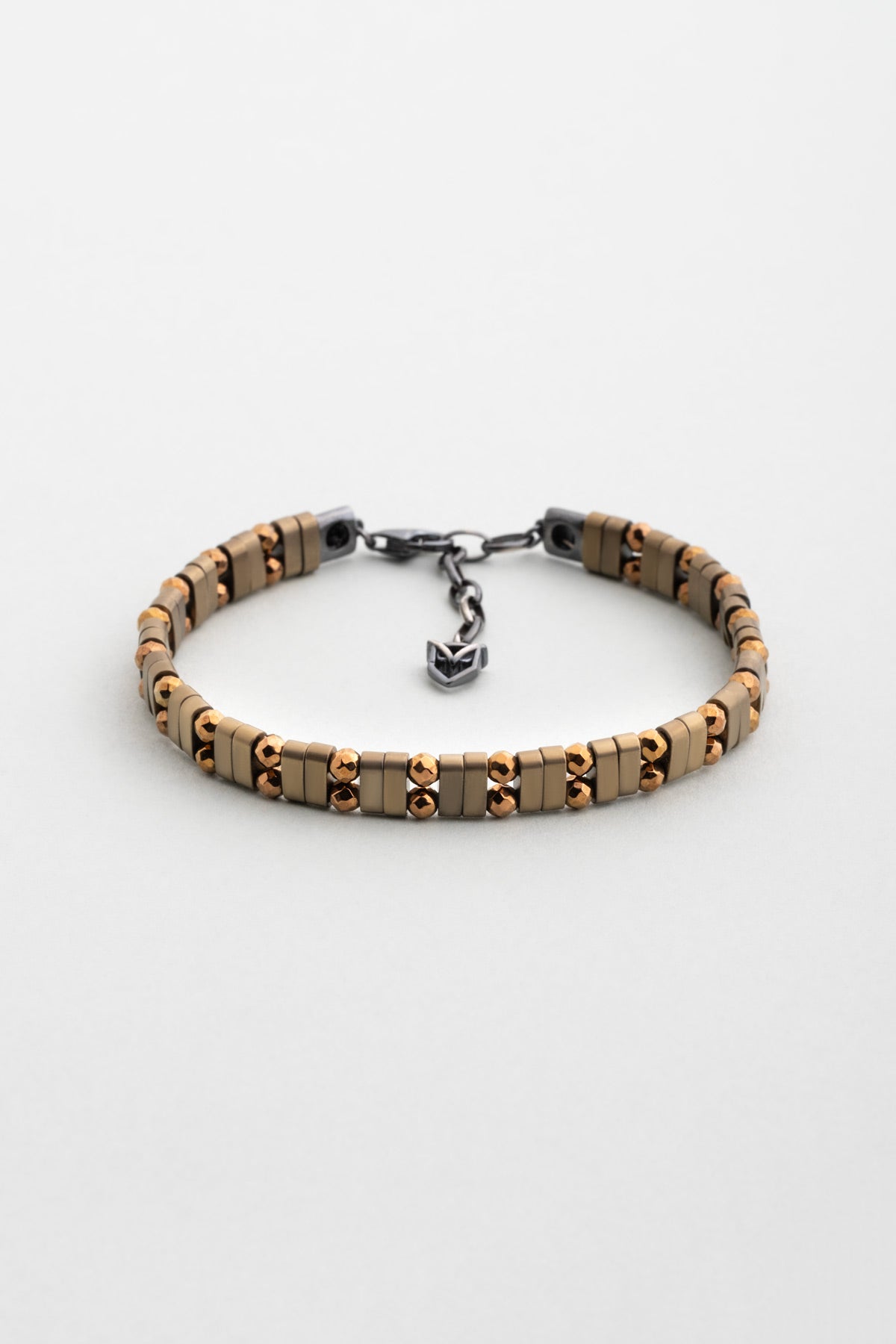 Hematit Taşlı Oksitli 20 Cm Gümüş Erkek Bileklik 1170326637