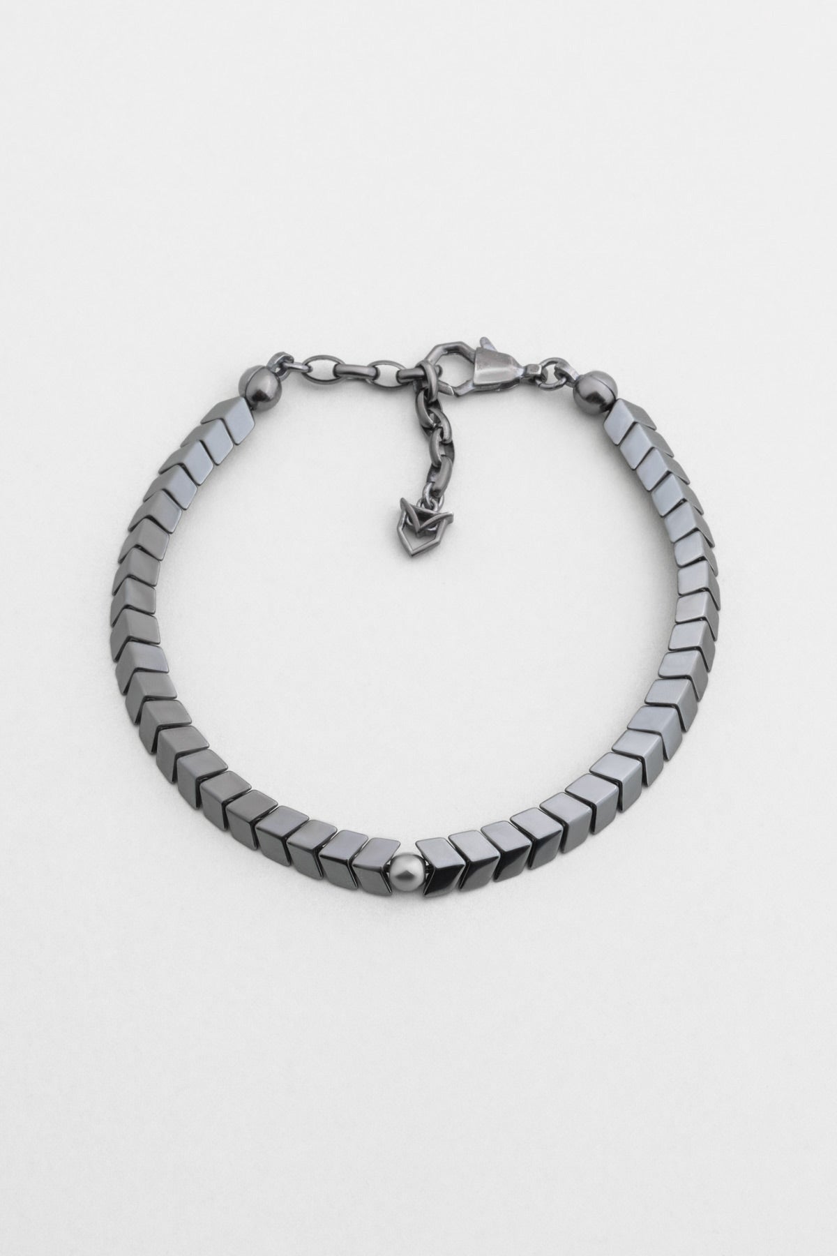 Hematit Taşlı 21 Cm Oksitli Gümüş Erkek Bileklik 1170386699