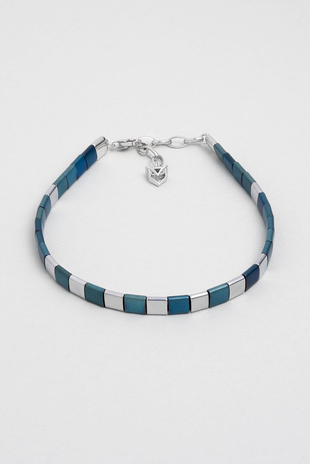 Hematit Taşlı 21 Cm Gümüş Erkek Bileklik 1170600599