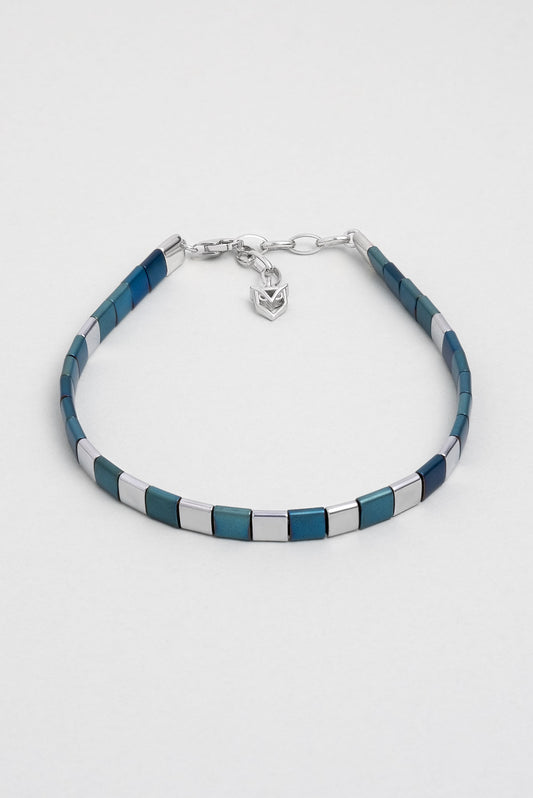 Hematit Taşlı 21 Cm Gümüş Erkek Bileklik 1170600599